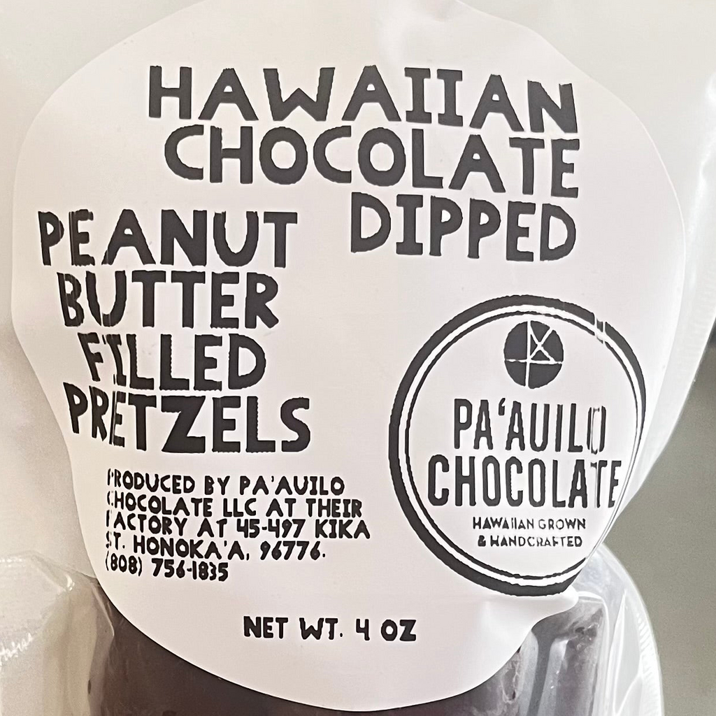 Peanut butter filled pretzels and dark chocolate