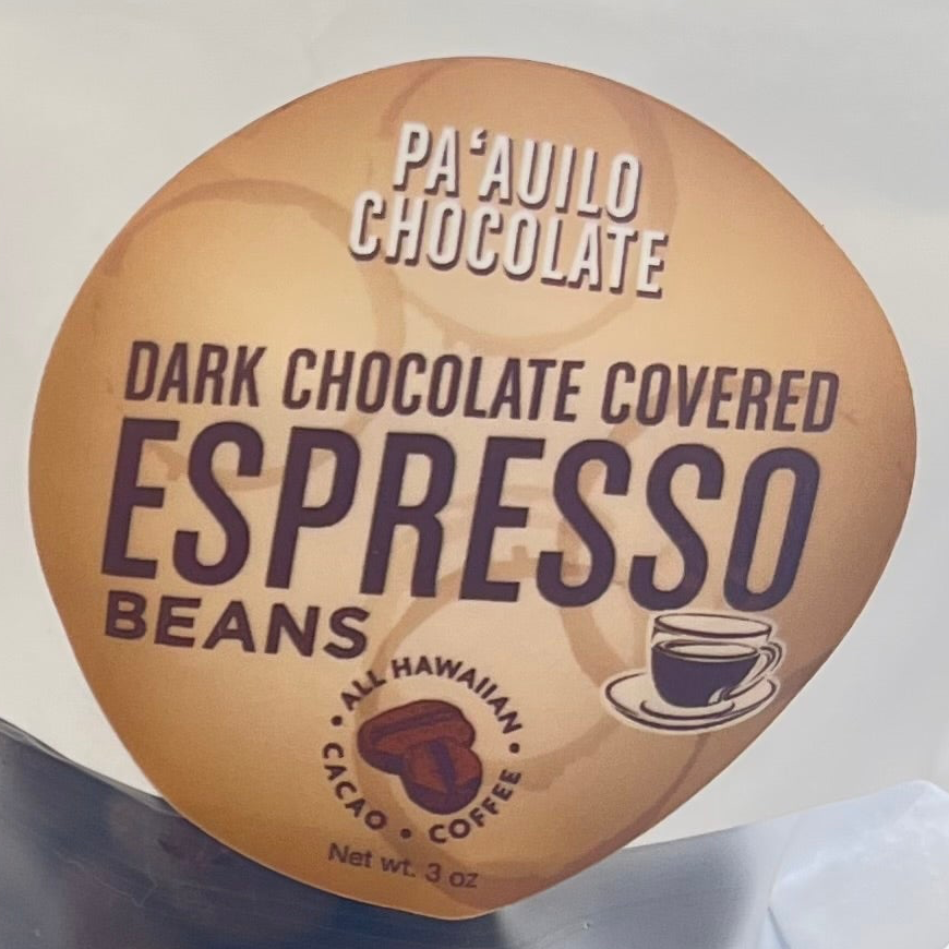 ￼ Dark chocolate covered espresso beans