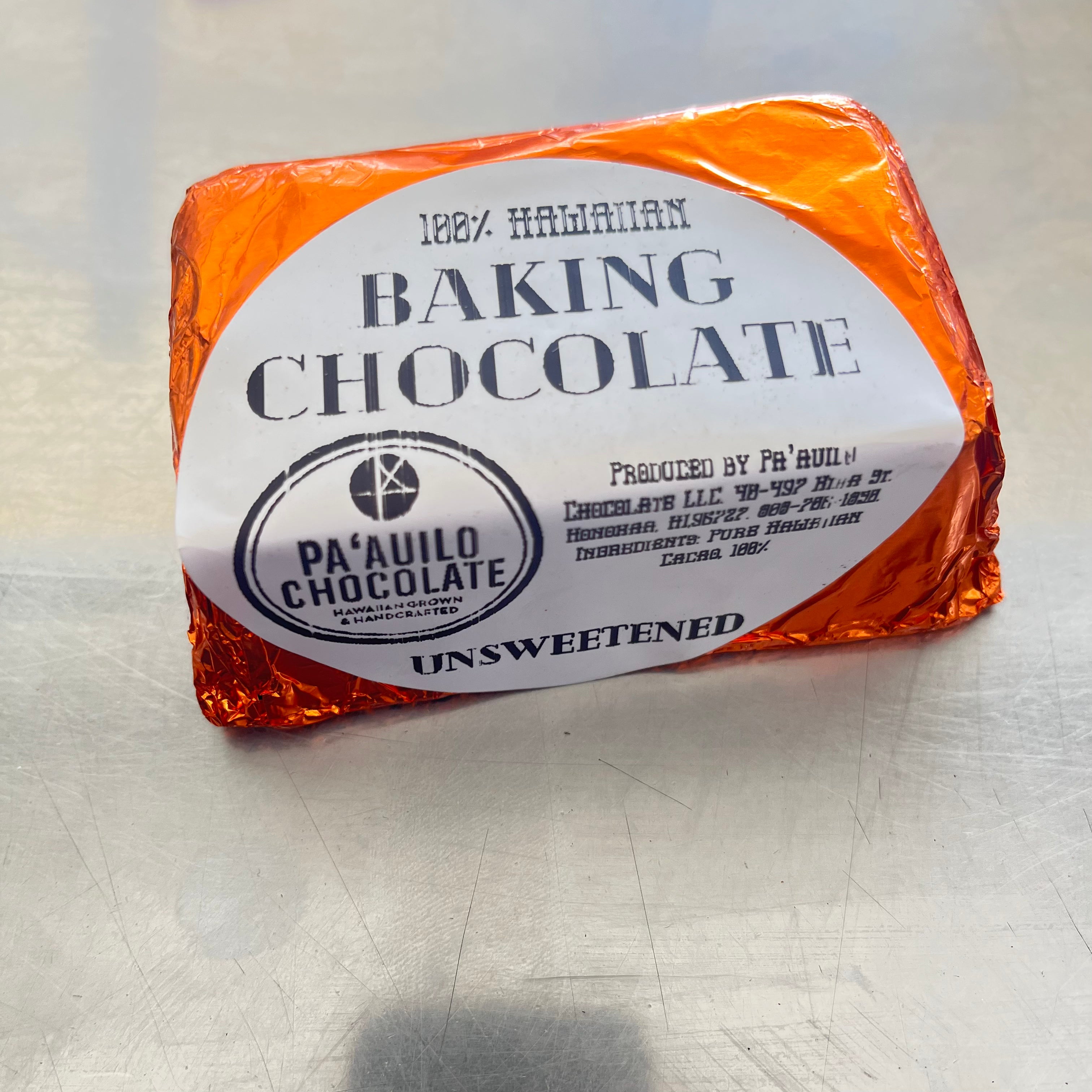 100% Hawaiian chocolate 180 g Ingot