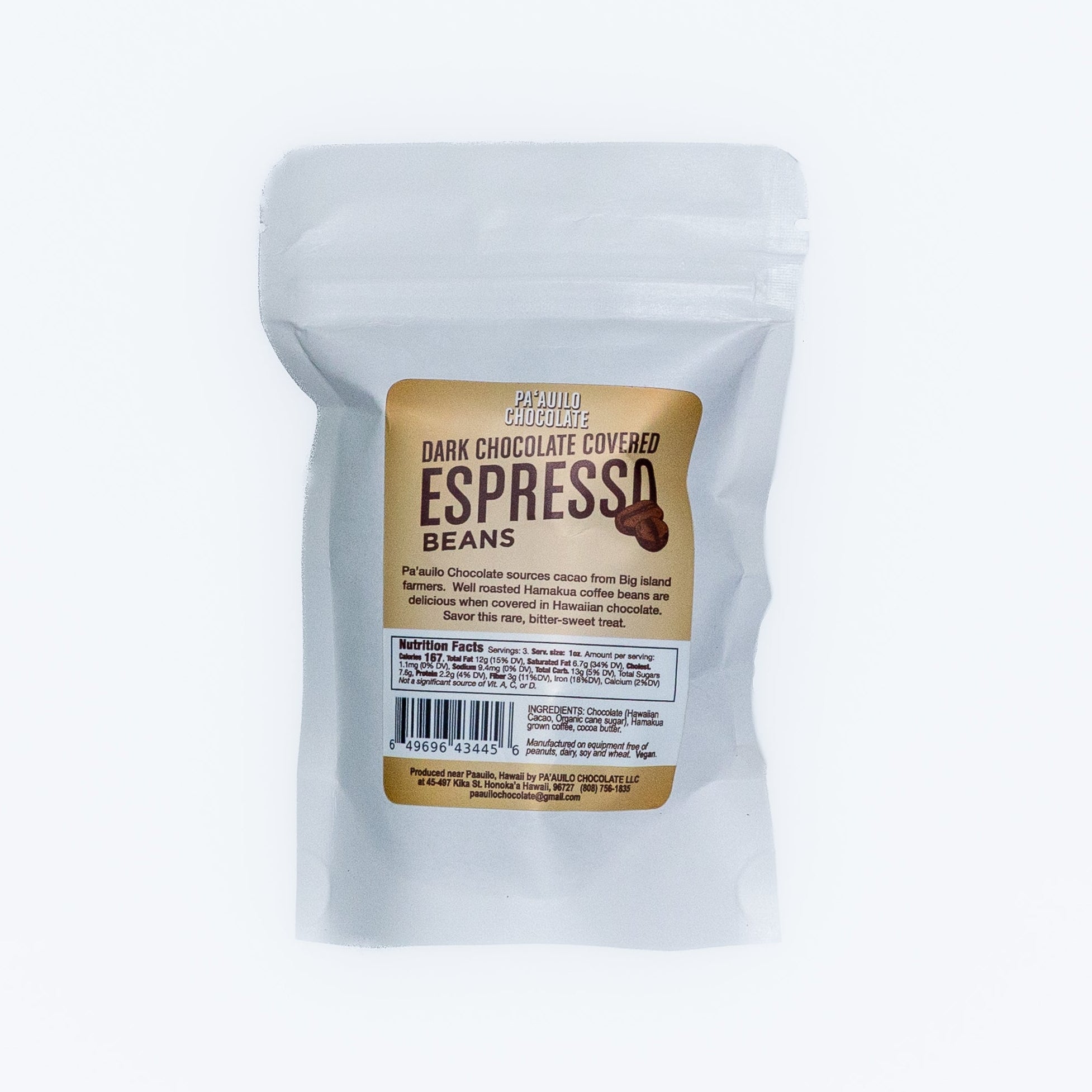 ￼ Dark chocolate covered espresso beans