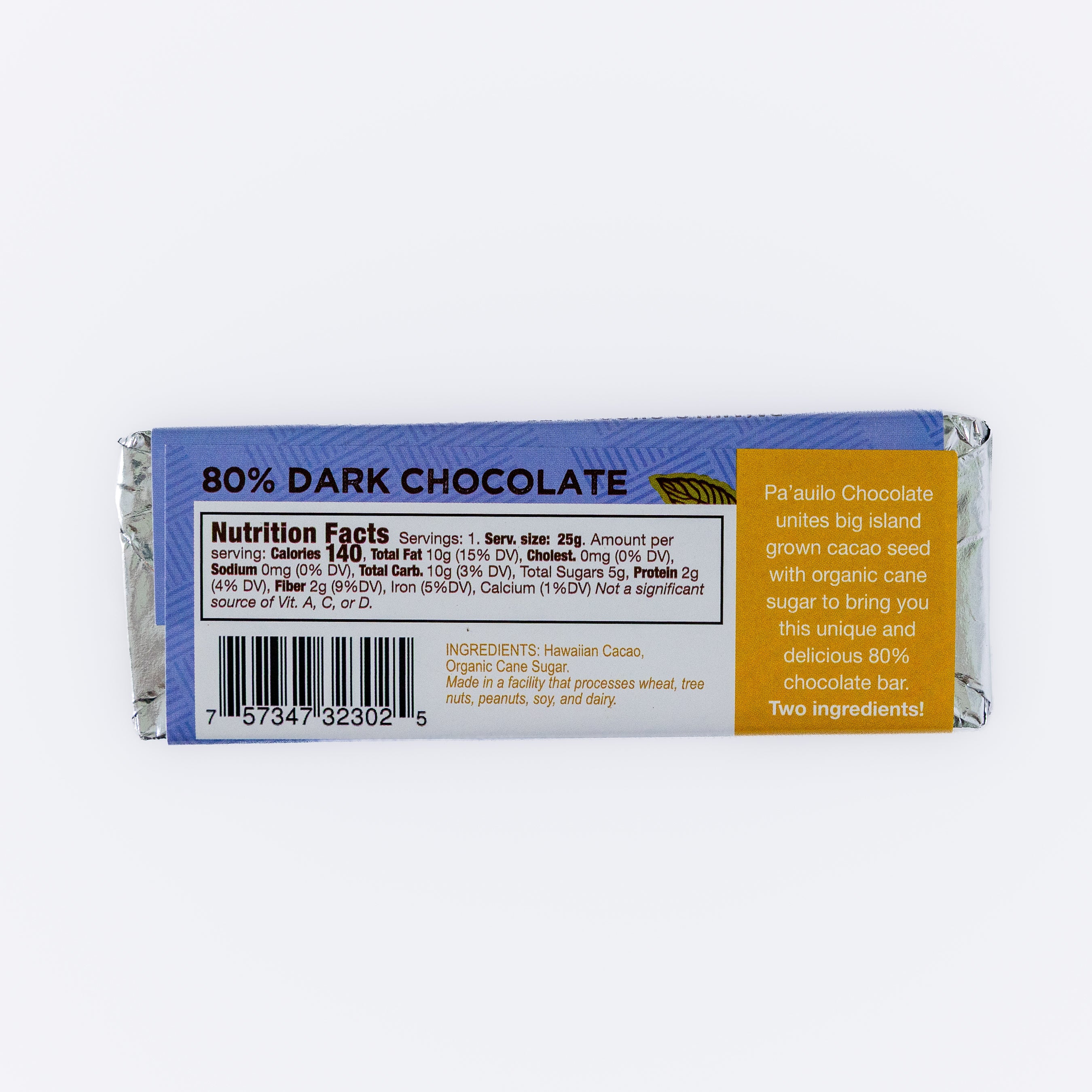 80% Dark Hawaiian Chocolate
